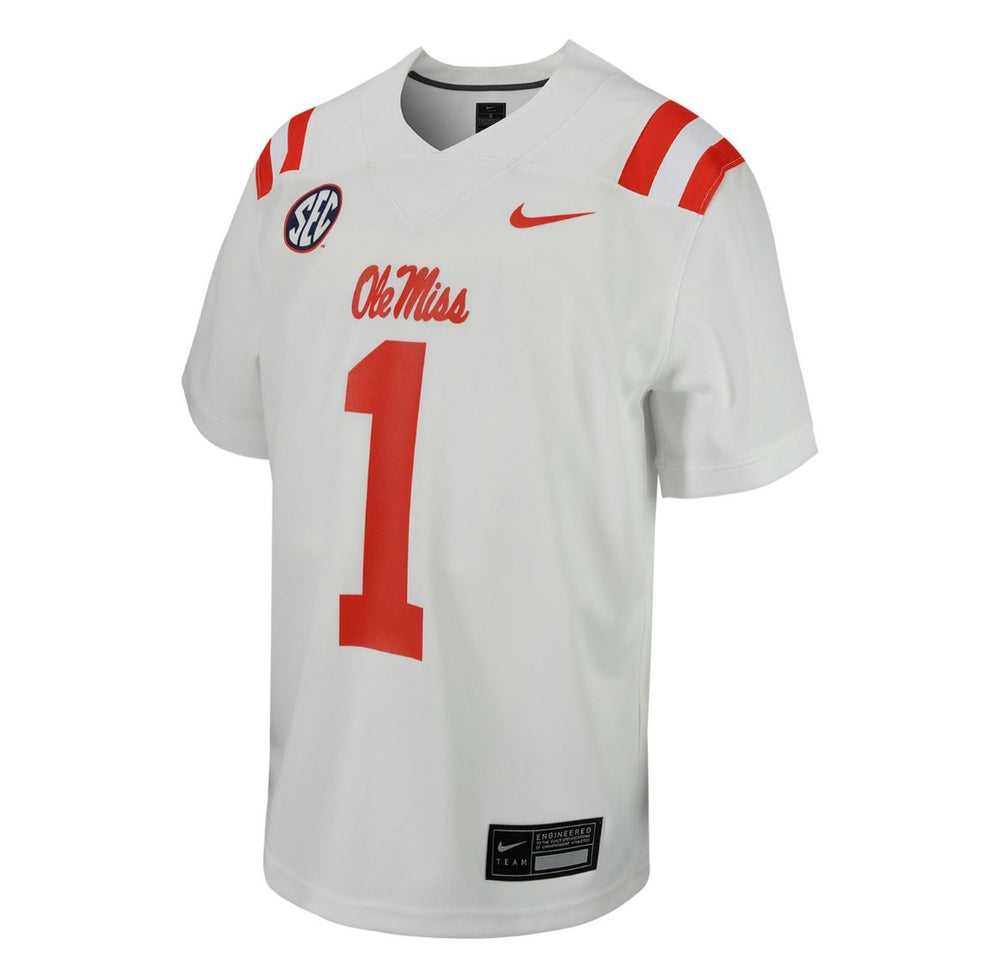 Nike Men's Full Replica Baseball Jersey in Red - Ole Miss – The College  Corner