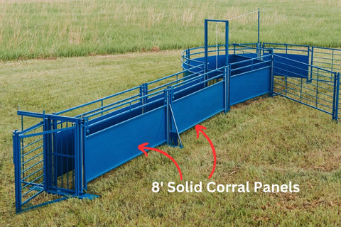 solid corral panels for goats and sheep