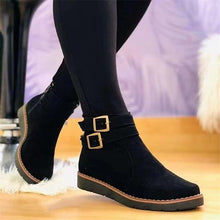 Load image into Gallery viewer, Low Heel Round Toe Casual Daily Synthetics Zipper Ankle Boots
