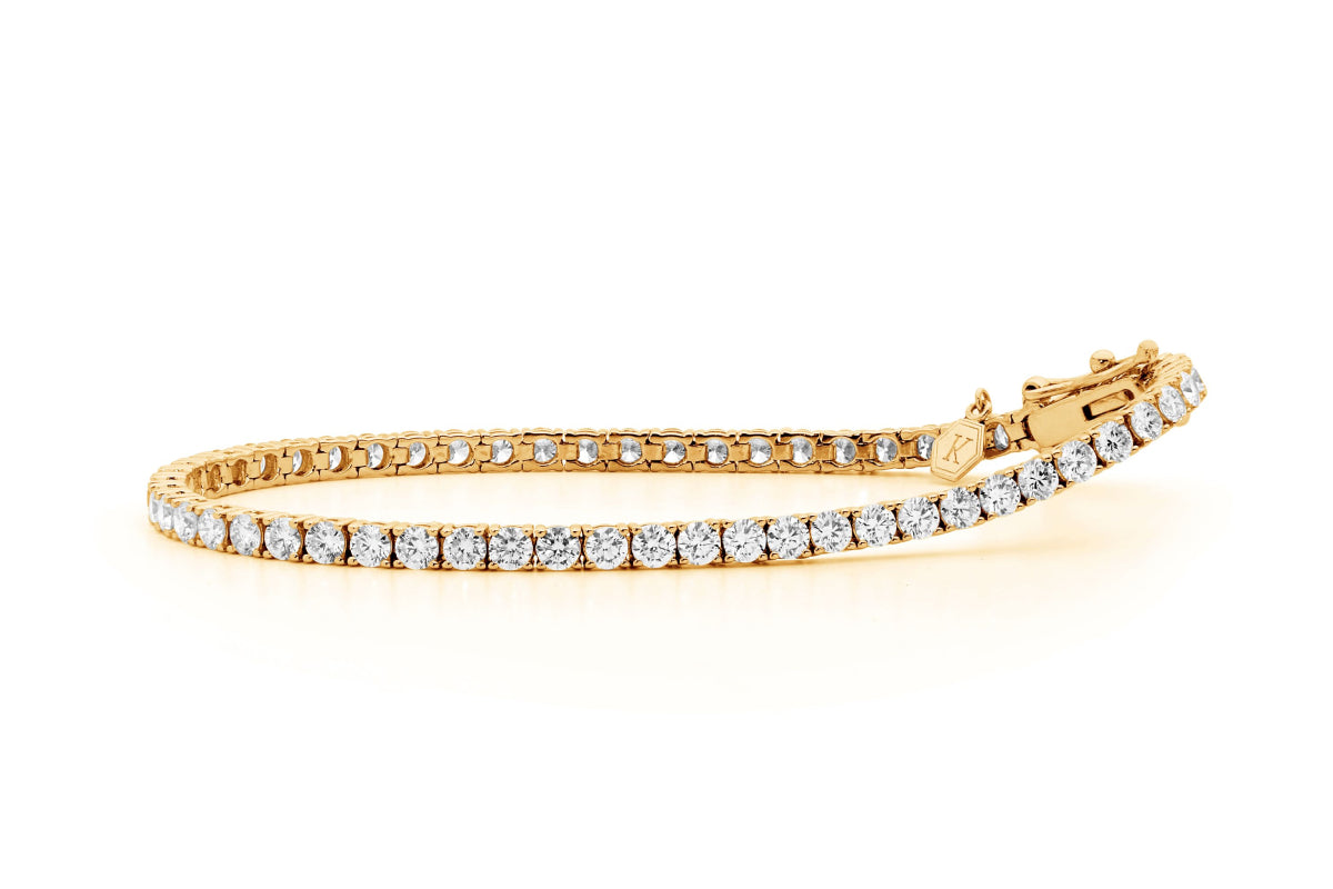 Yellow Gold Tennis Bracelet