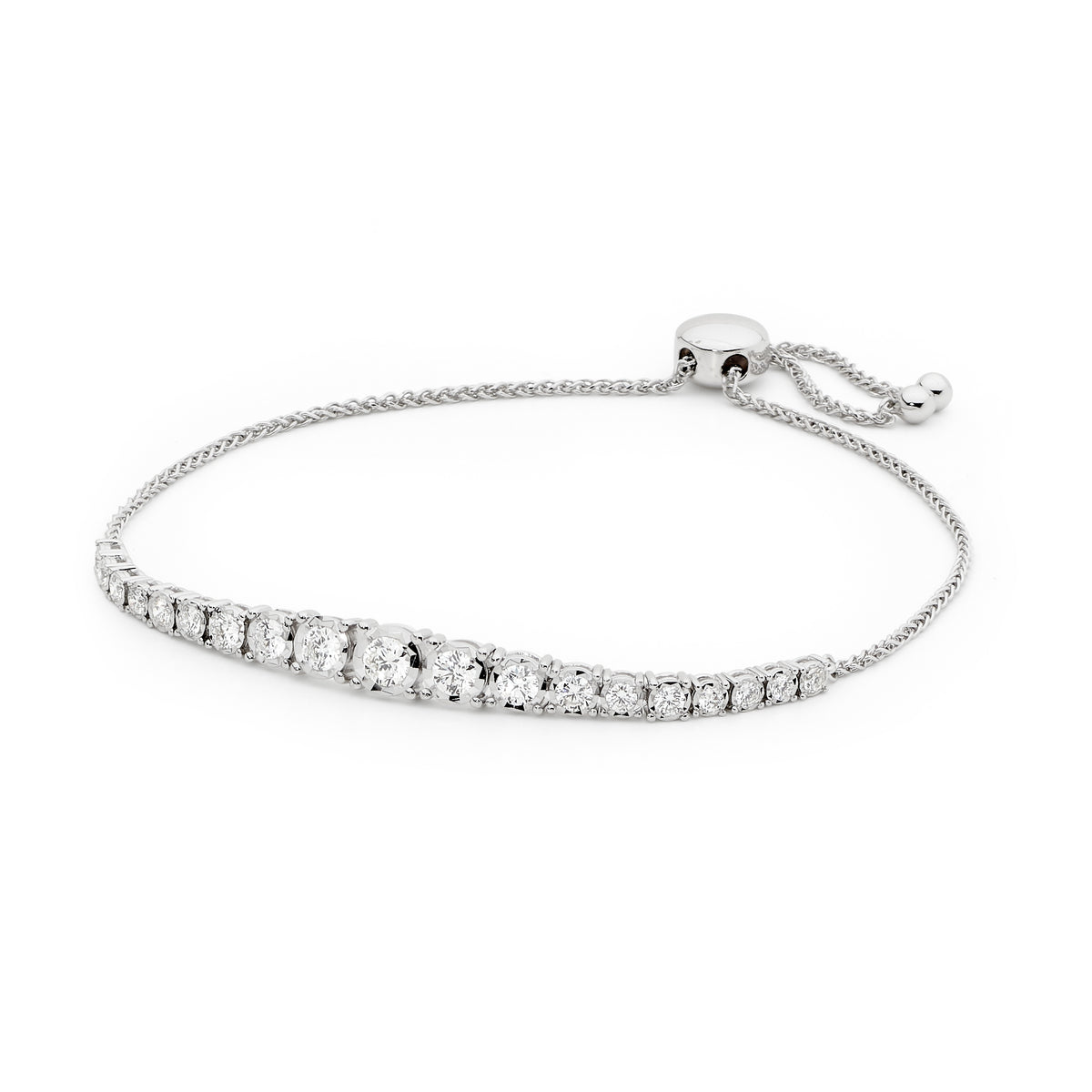 Graduated Diamond Pull Bracelet – House of K'dor