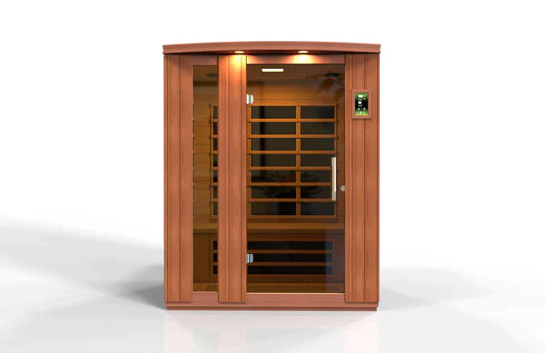 Golden Designs Dynamic Lugano 3-person Ultra Low EMF (Under 3MG) FAR Infrared Sauna - DYN-6336-02 Elite