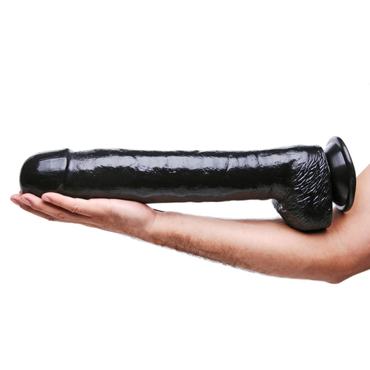 Moby Huge 3 Foot Tall Super Dildo- Black