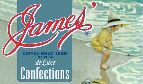 James' Original de Luxe Confections. Established 1880