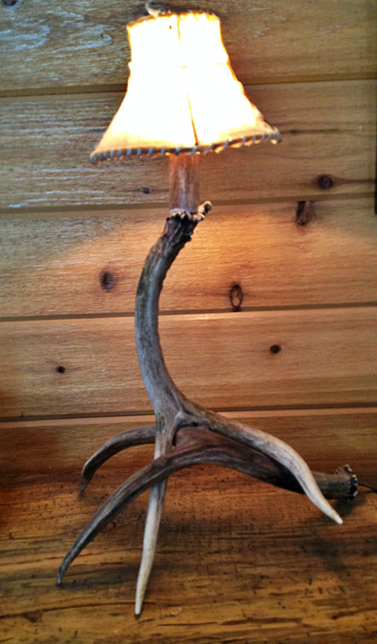 Elk Antler Floor Lamp, 50Tall by 22 Wide – TetonLighting™