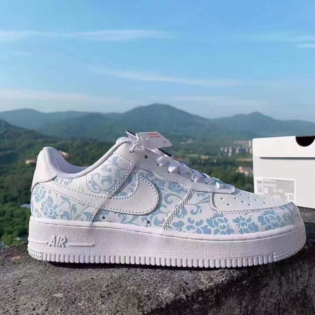 NIKE Air force 1 af1 low top couples stitching color basketball shoes sneakers