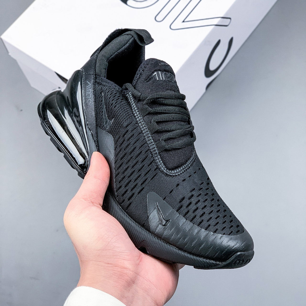 Nike Air Max 270 Triple Black Sneakers Shoes