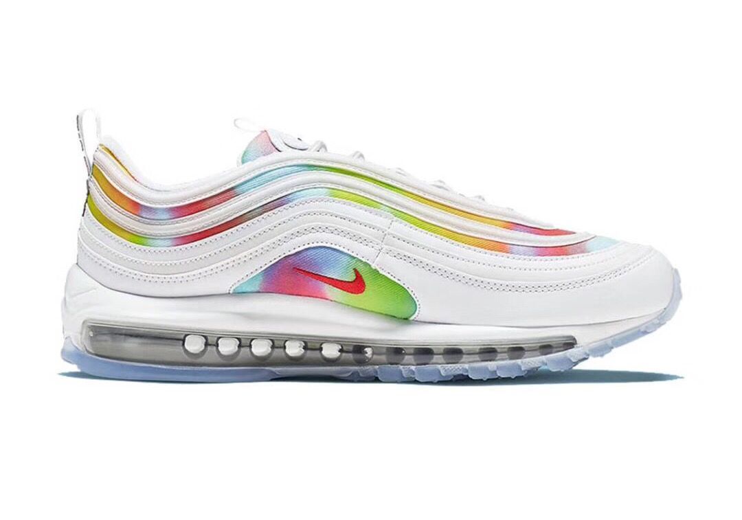 Air Max 97  Nike Rainbow New Fashion Multicolor Sneakers Women Men Shoes