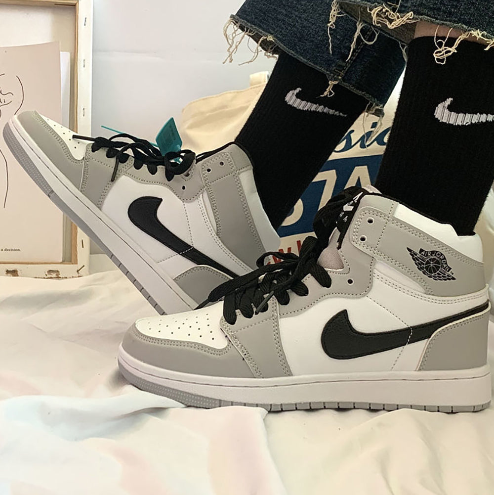 NIKE Air jordan 1 AJ 1 Men's and Women's Panel Color HIGH Top Sneakers Casual Shoes