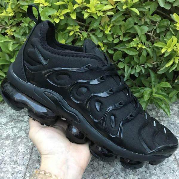 Nike Air VaporMax Plus Trending Women Men Air Cushion Sport Running Shoes Sneakers Black