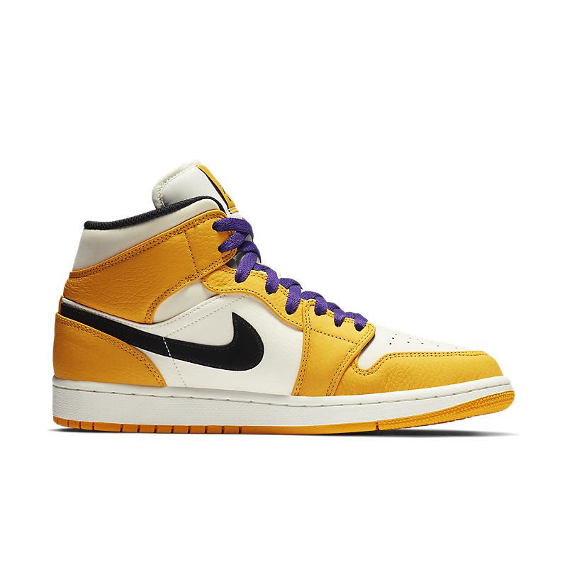 Nike Air Jordan 1 Mid Lakers Sneakers Shoes