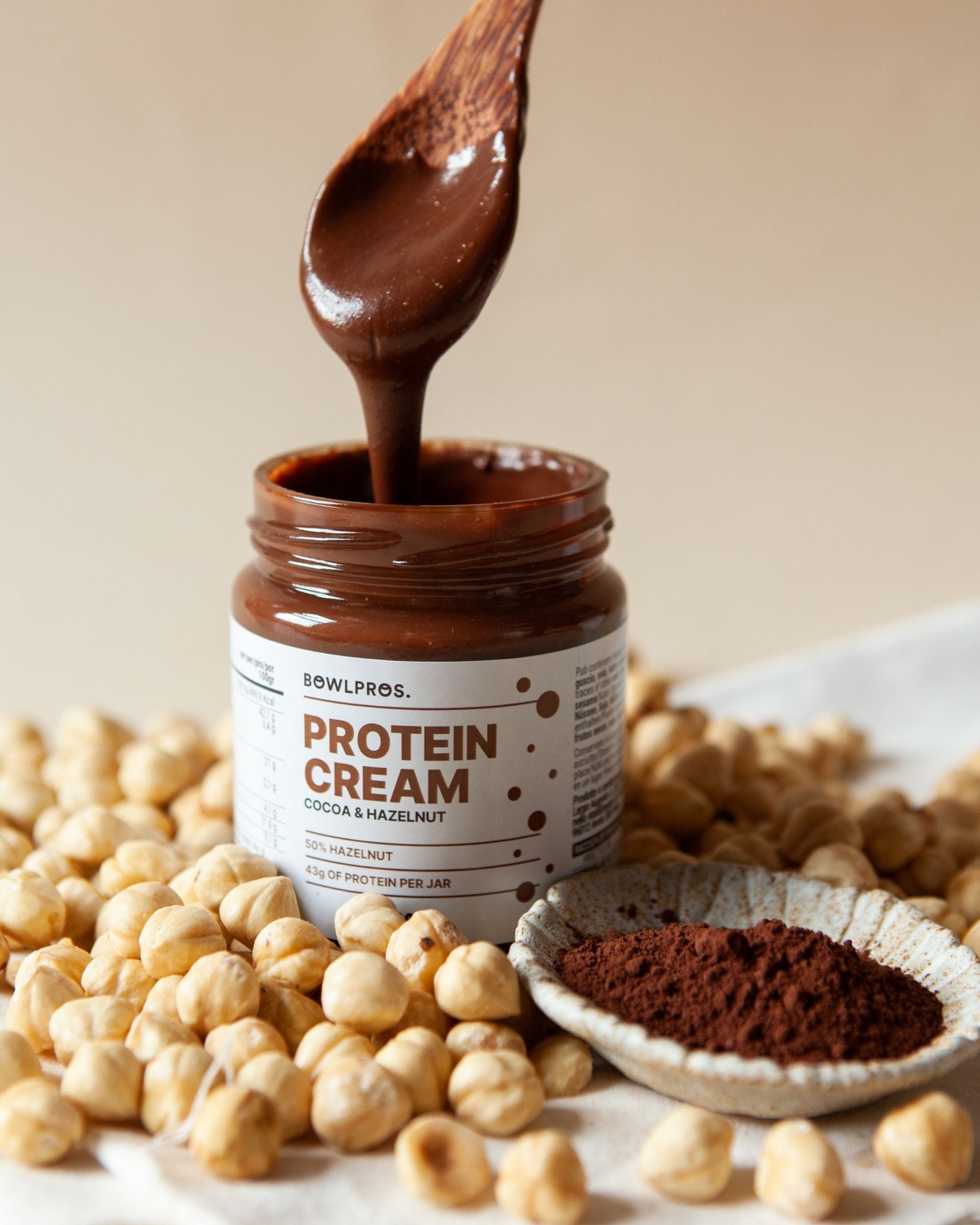 Crema Proteica de Cacao y Avellanas - Bowlpros ES product image