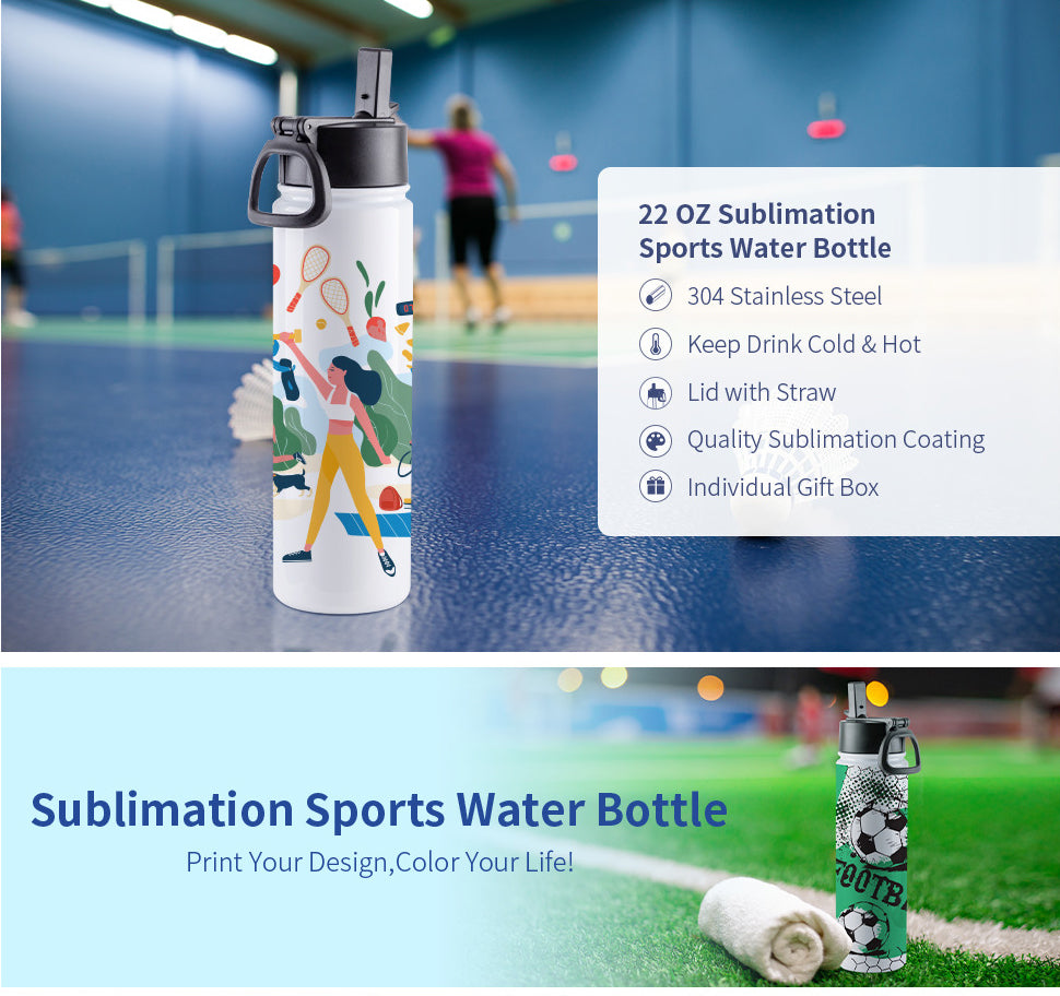 Wholesale Sublimation Water Jugs Bottle with Spout Lid Large Handle 64 –  PYD LIFE