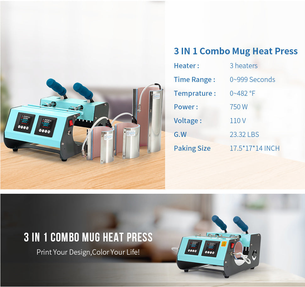 Cap Heat Press Machine with 2 sizes Base Mats – PYD LIFE
