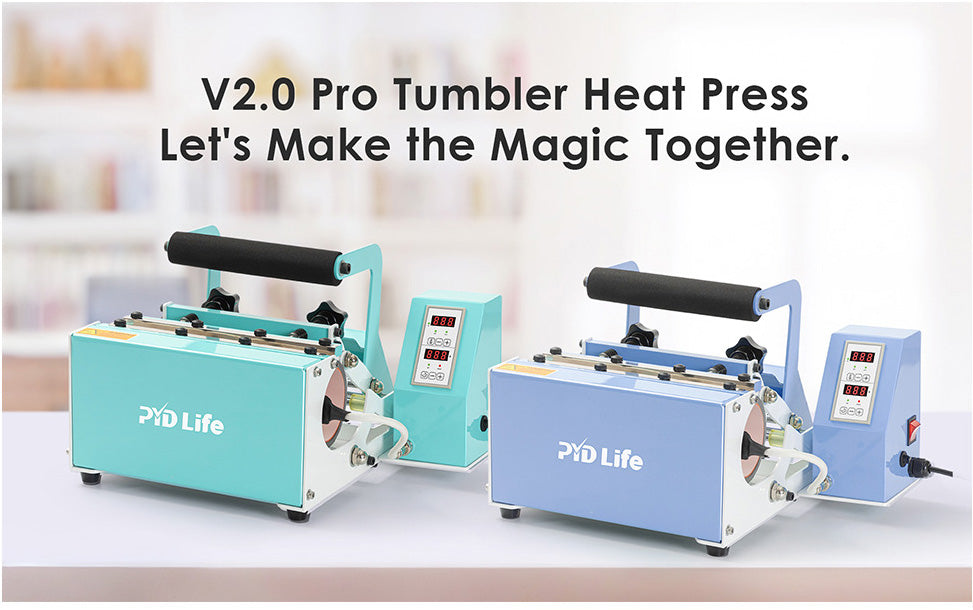 PYD Life New 30oz Tumbler Heat Press Machine for 30 OZ 20 OZ 16 OZ Straight  Sublimation Blanks Skinny Tumbler, Sublimation Ceramic Mugs & Bottles – PYD  LIFE