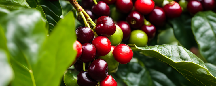 Coffee cherries ready to harvest