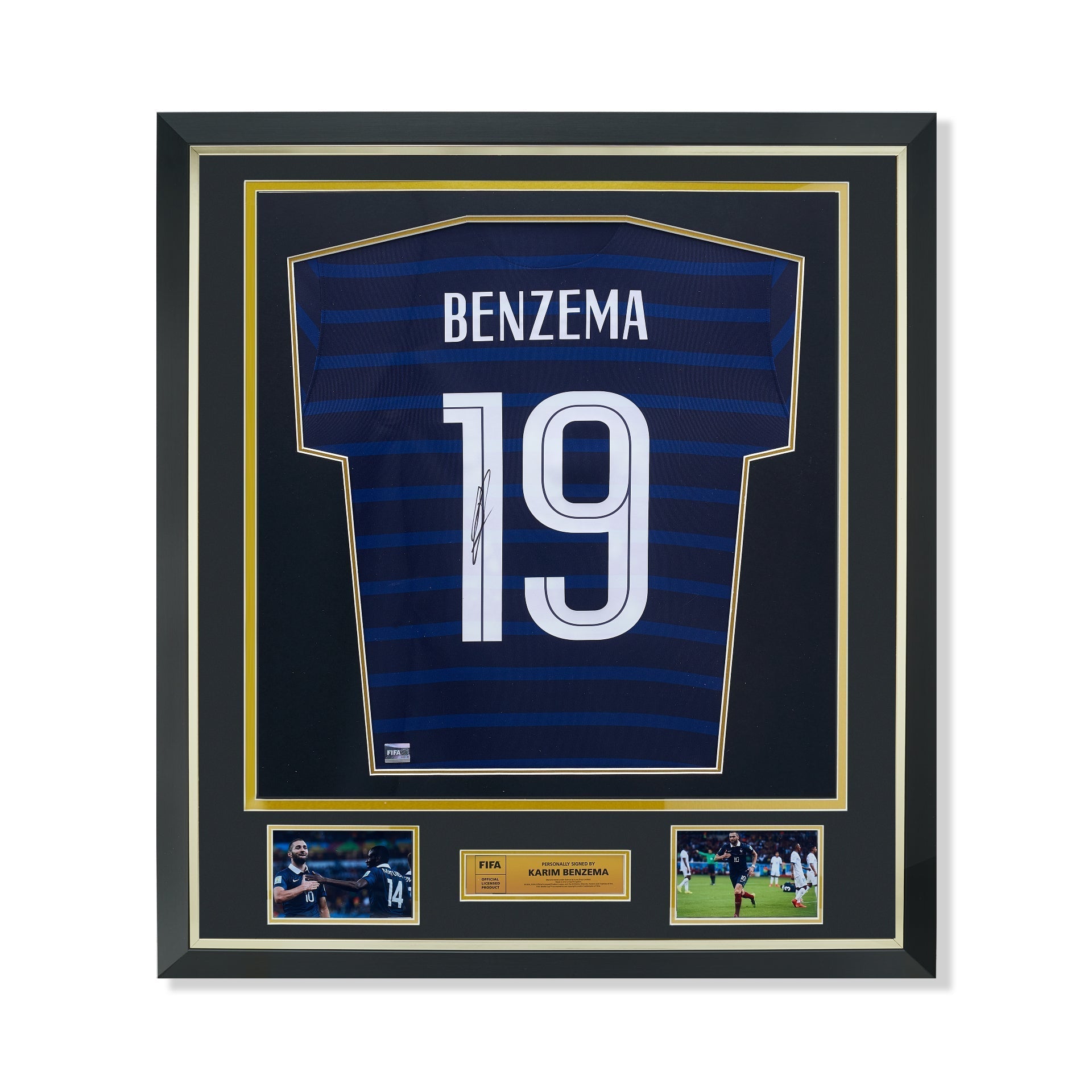 Karim Benzema Signed Real Madrid 2013-2014 Home Jersey (Beckett)