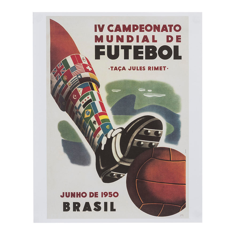 1950 Brazil FIFA World Cup Poster and Prints Football Wall Art 1950 Brazil  FIFA World Cup Canvas Painting for Home Decor Picture 40x60cm No Frame :  : Home