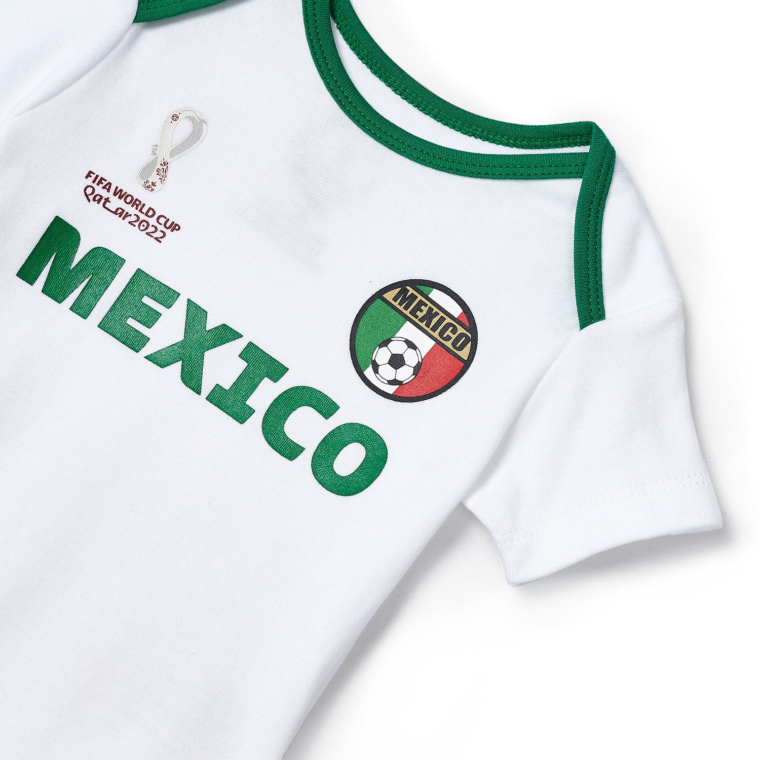 2022 World Cup Mexico White Romper - Infant/Toddler - 3-6M