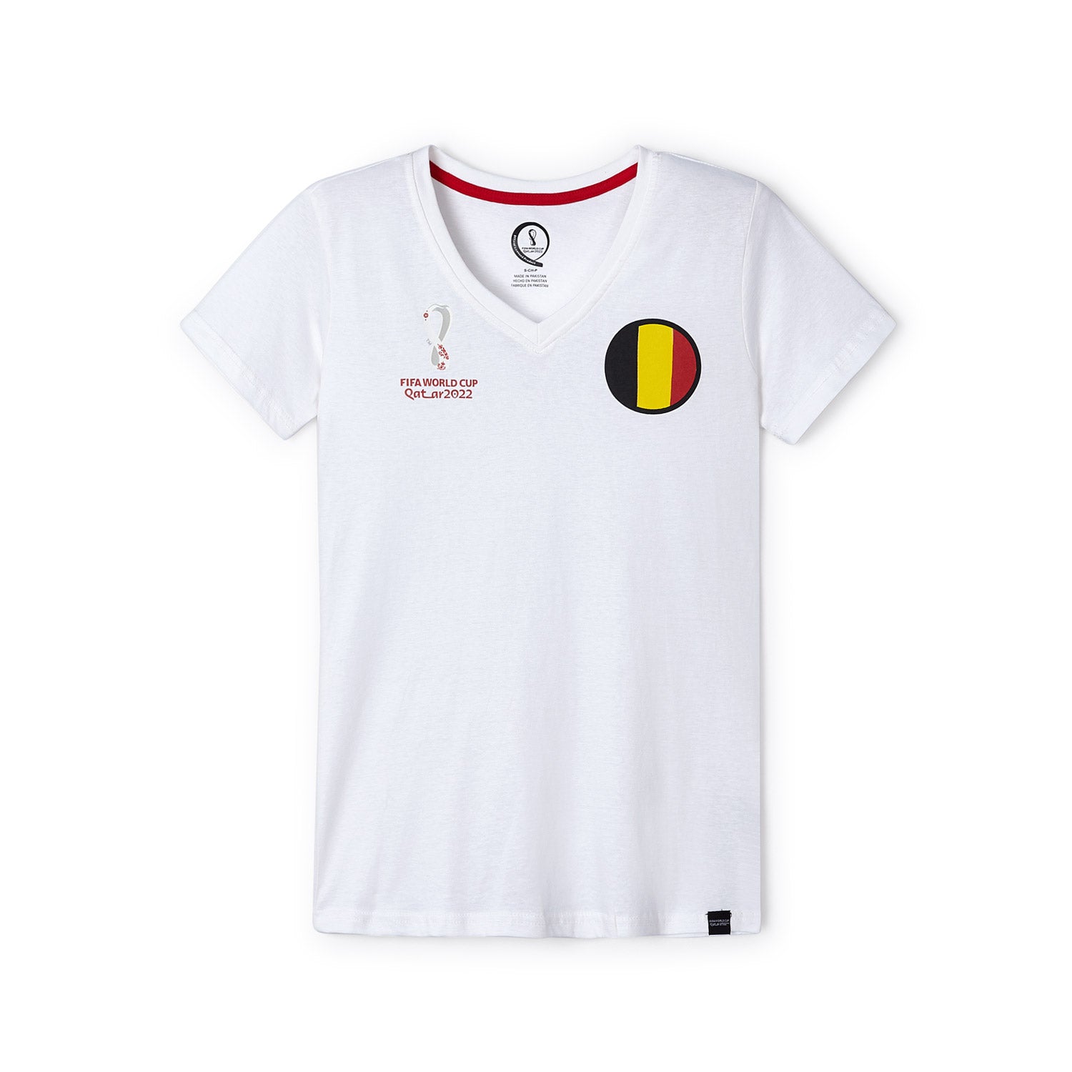 2022 World Cup Belgium White T-Shirt - Women's - Official FIFA Store