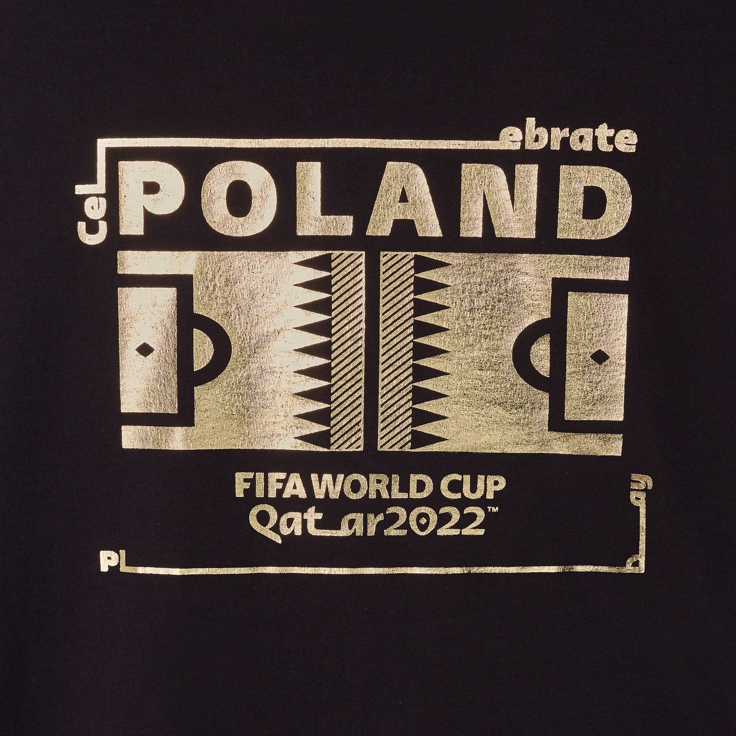 2022 World Cup Futbol Nation T-Shirt Brazil - Black - Official