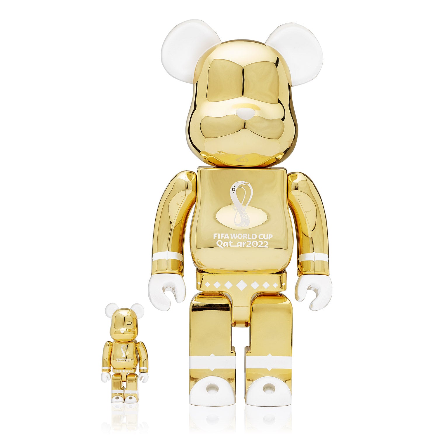 BE＠RBRICK WORLD CUP 2022 GOLD 100%&400%