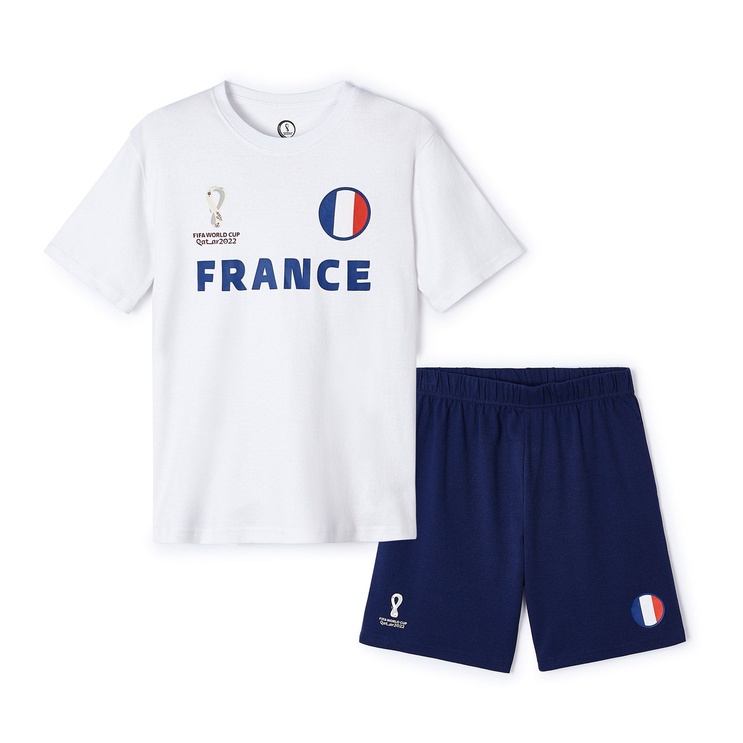 2022 Official FIFA T-Shirt Cup Youth France - World Store White -