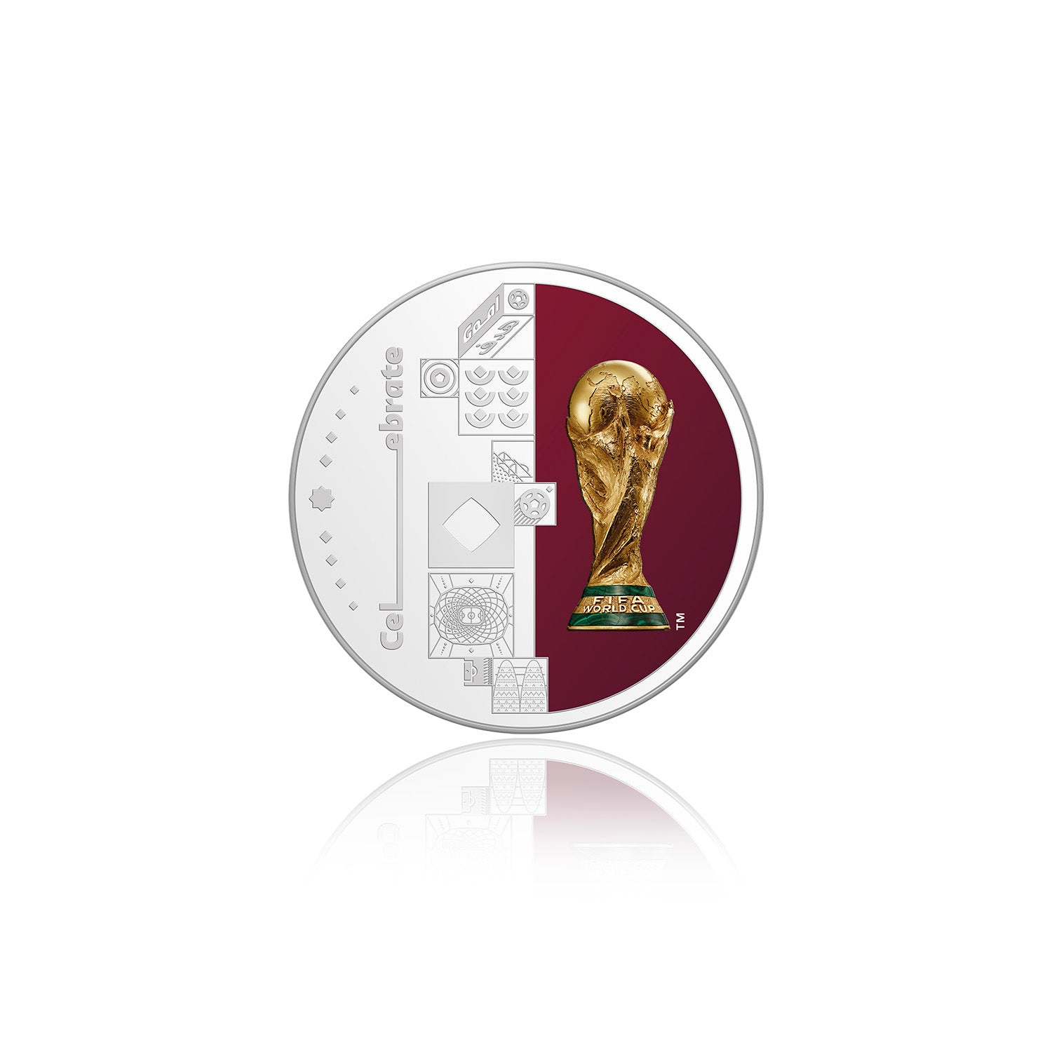 FIFA World Cup 2022 44mm Silver Medal In Retail Pack