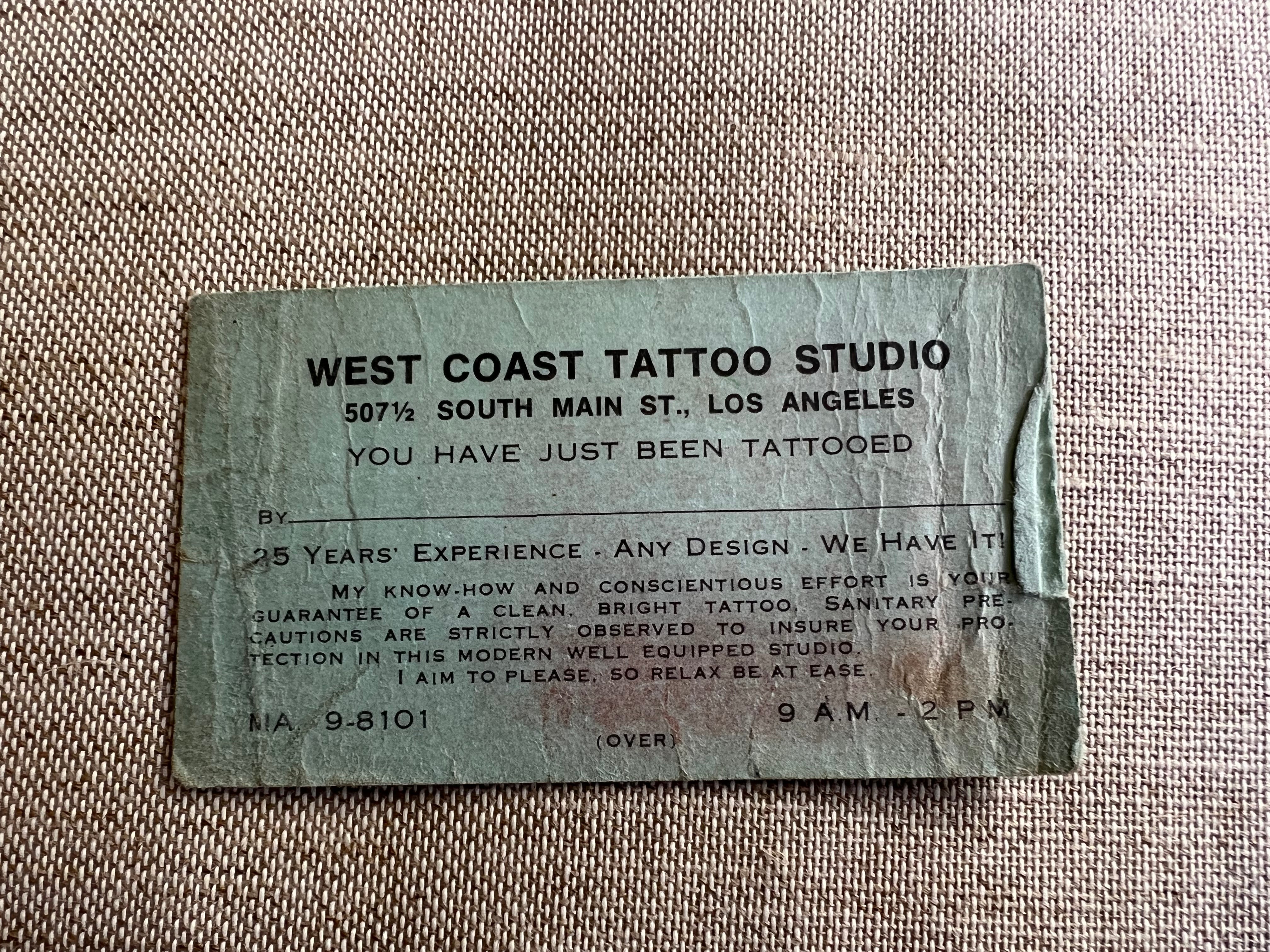 Tattoo West Coast Tattoo Studio  tattoo photo 988804