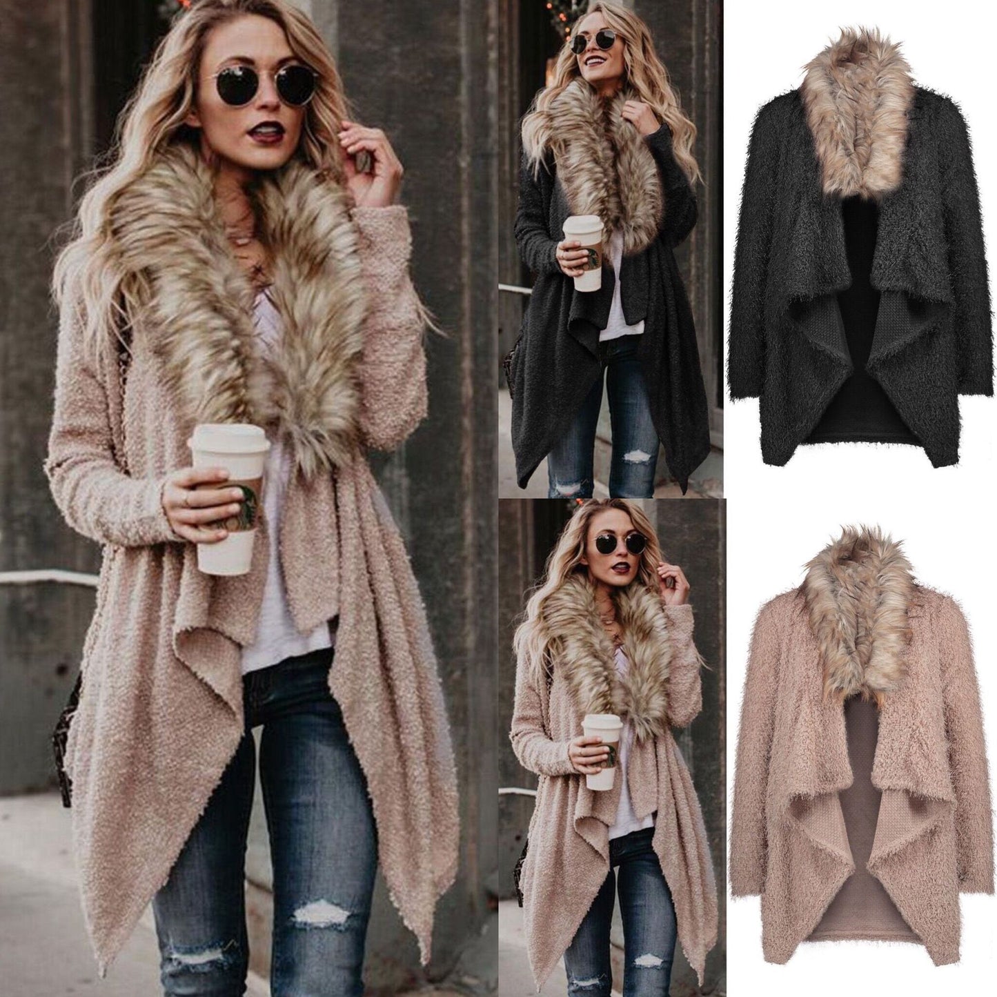 Cardigan Women Sweaters 2022 new hot style collar cardigan plush sweaters women fashion Southern Vintage Boutique