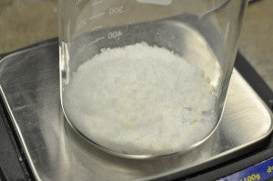 Weighing Stearic Acid