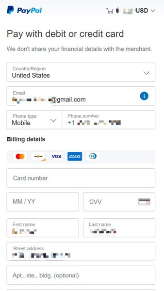 House of Seratku - payments using a debit or credit card