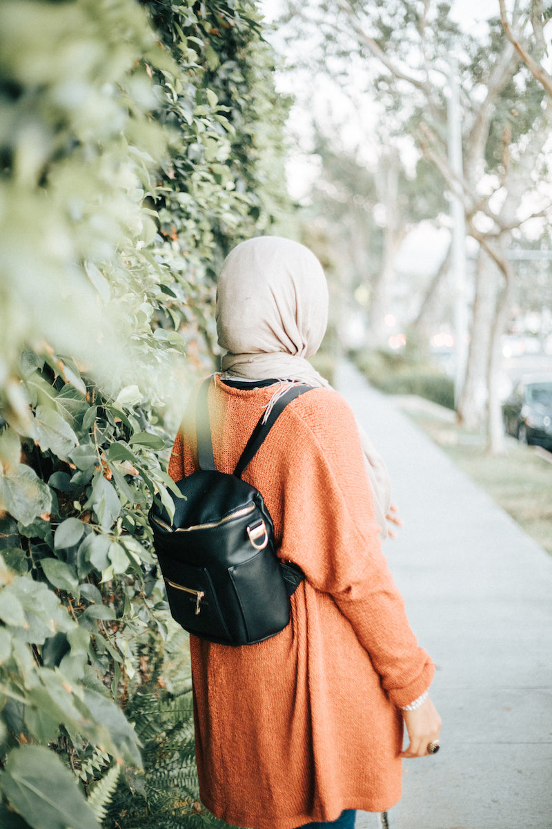 Fawn Design Mini Backpack Purse in Black 