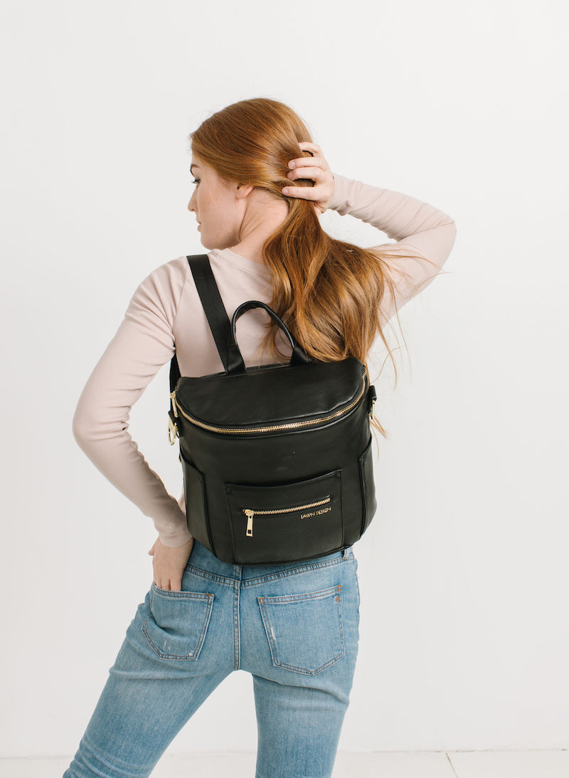 Fawn Design The Mini Diaper Backpack in Black