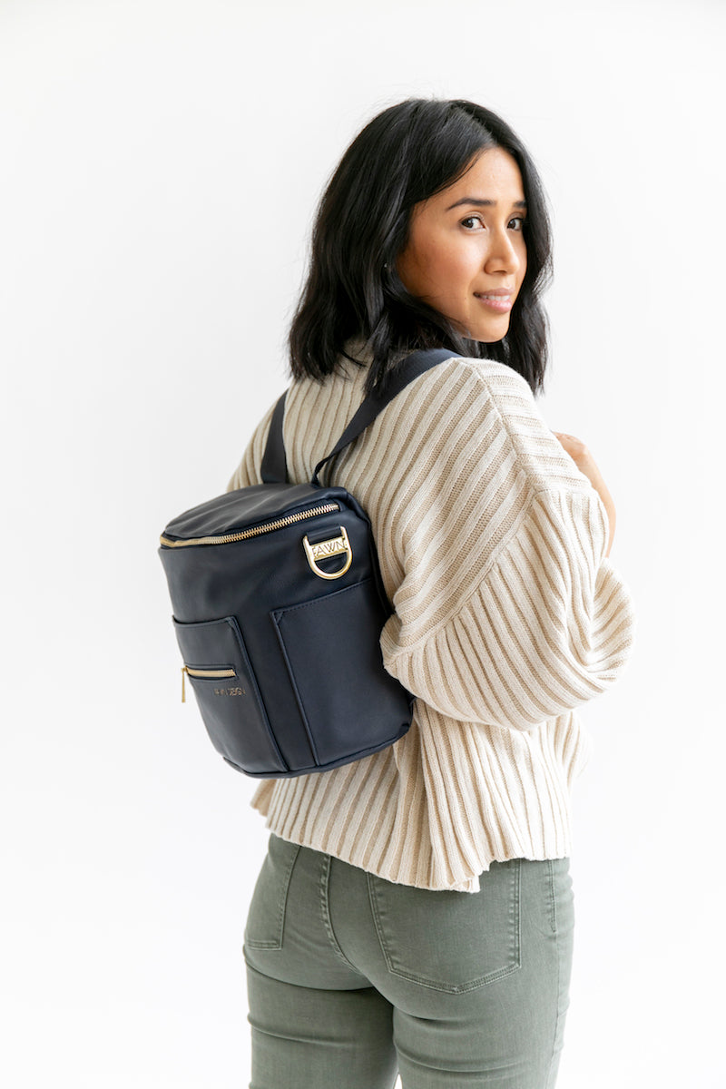 Fawn Design Navy Mini Bag - Fall Outfit Ideas 