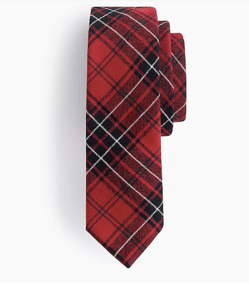Fawn Design Holiday Gift Guide for Him - J.Crew Tartan Plaid Tie 