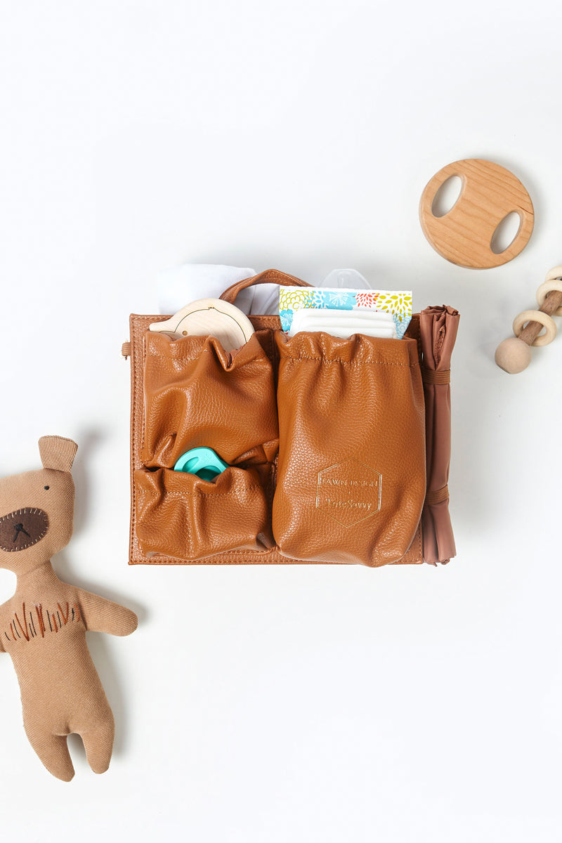 Comicfs Baby Diaper Bag Insert Organizer (Dimensions: 12 X 6.4 X 8 Inch,  Khaki)