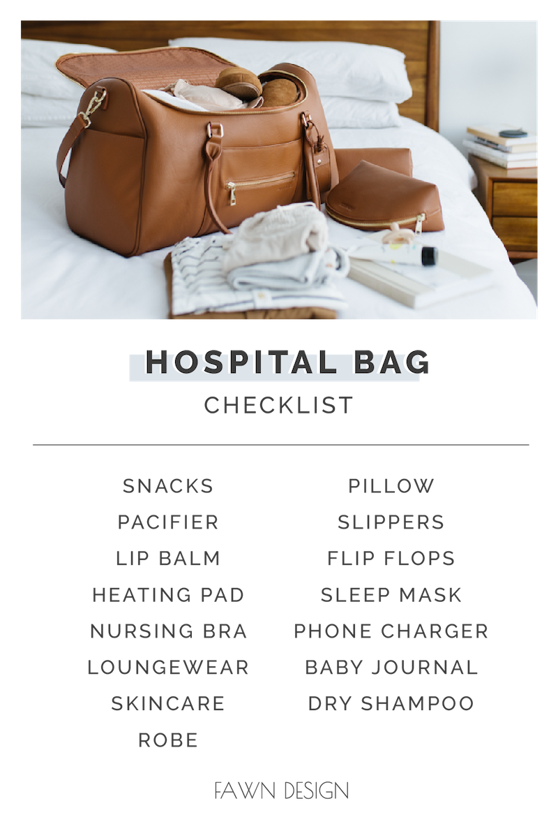 A His + Hers Hospital Bag Checklist - In Honor Of Design