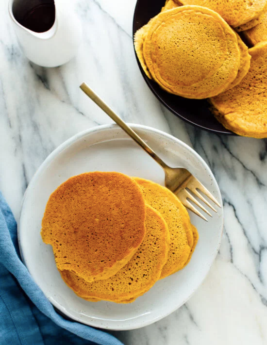 Fawn Design 5 Pancake Recipes Your Family Will Love - Pumpkin Pancakes by Cookie & Kate