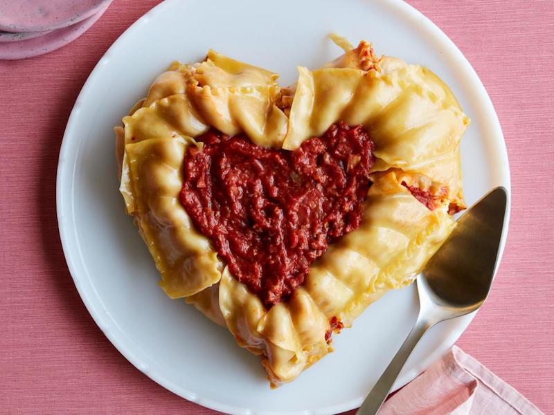 Fawn Design Blog - Valentine's Day Recipes - Heart-Shaped Lasagna 