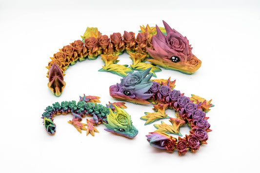 Rhohey Baby Dragons, Dragon Egg, Articulated Baby Crystal Dragon