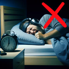 Trouble sleeping with traditional headphones. You need SleepSoundly Wireless Sleep Headband