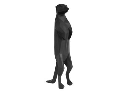 Staty Origami Meerkat Svart