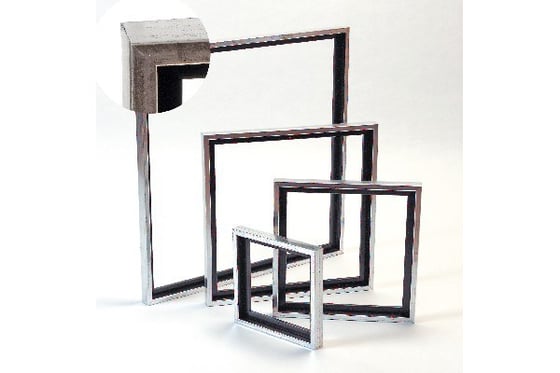 Flytande Ram Trä Antik Silverlook 15X15