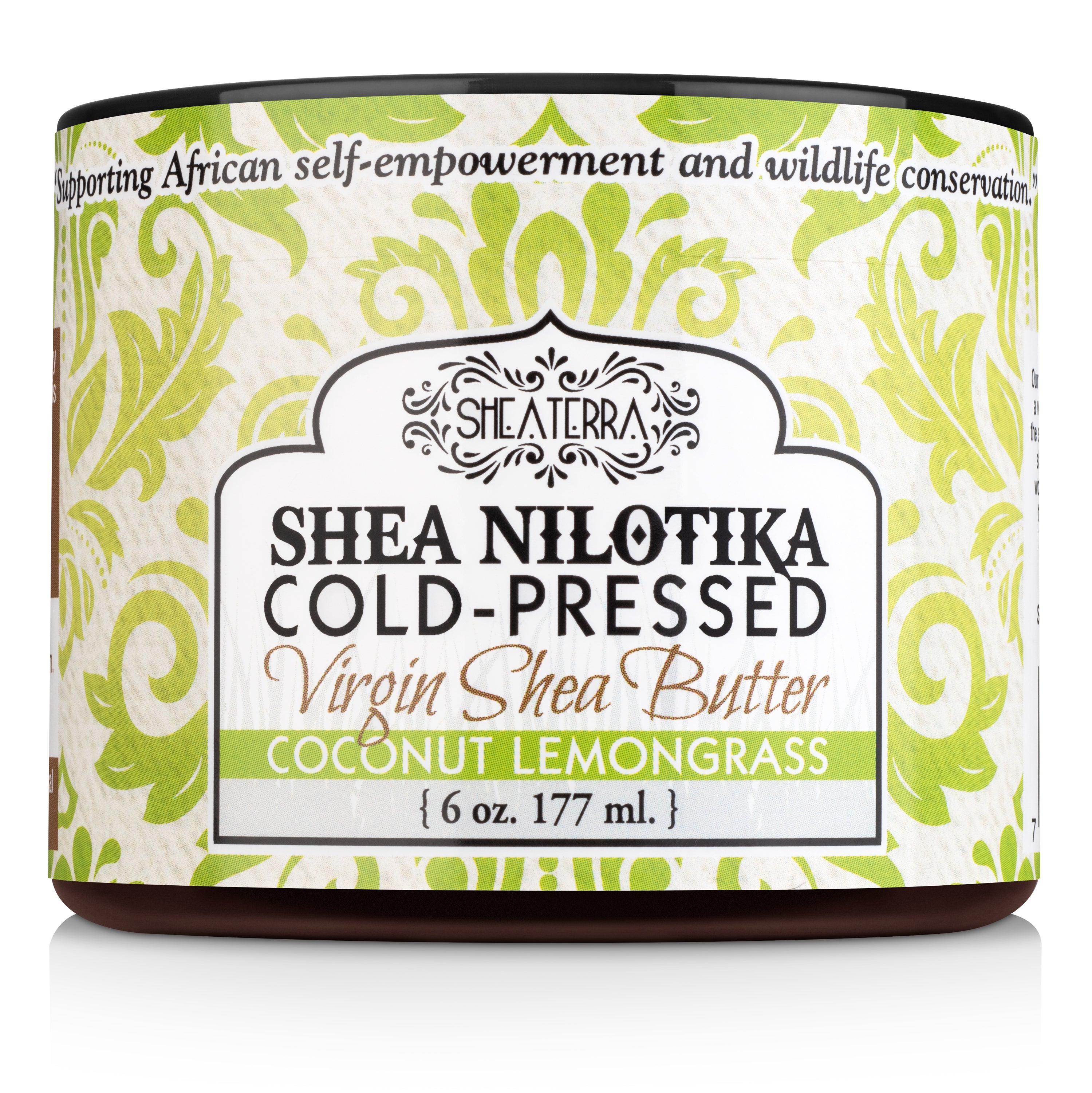 Shea Nilotik' Cold Pressed Virgin Shea Butter COCONUT LEMONGRASS