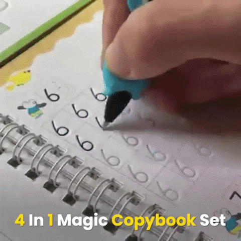 Magic Practice Copybook (4 Books + 10 Refills + 1 Pens) - Fab Alchemy