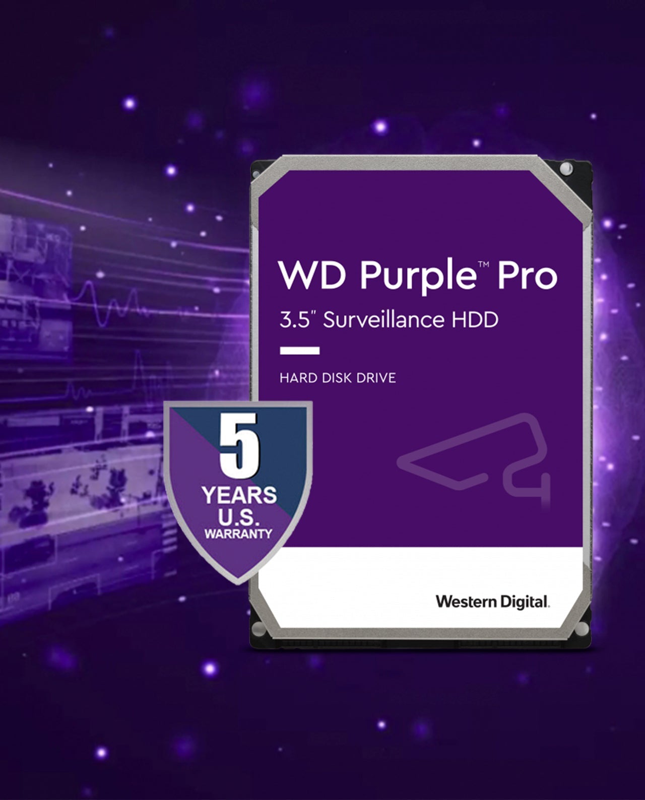 WD Purple Pro Surveillance Hard Drive 8TB | WD8001PURP - BV Security