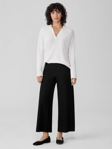 Eileen Fisher Stretch Crepe Ankle Pant-Cobblestone – In Full Swing