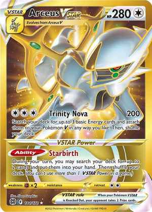 Check the actual price of your Arceus V 165/172 Pokemon card