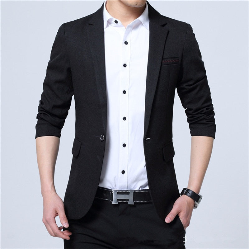 blazer masculino slim fit preto 2 botões